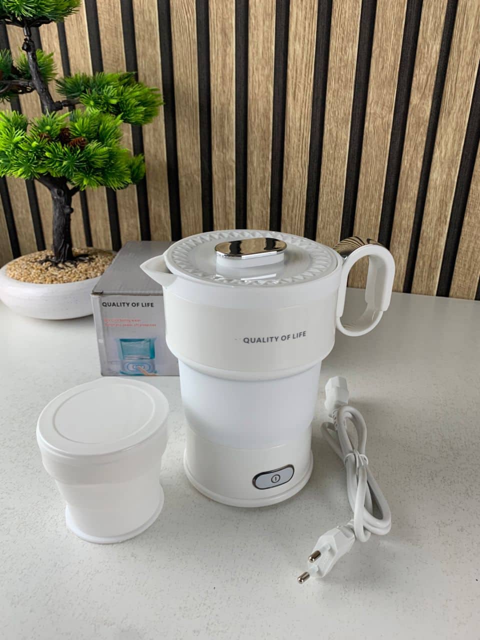 Bouilloire Électrique Pliable en Silicone Alimentaire avec Gobelet Pliable – غلاية مياه قابلة للطي ومحمولة - Cuisine - صورة 9