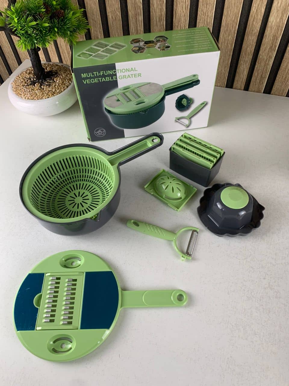 Râpe Multifonction 9en1 pour trancher les légumes – قطاعة خضر متعددة الإستعمالات - Cuisine - صورة 9
