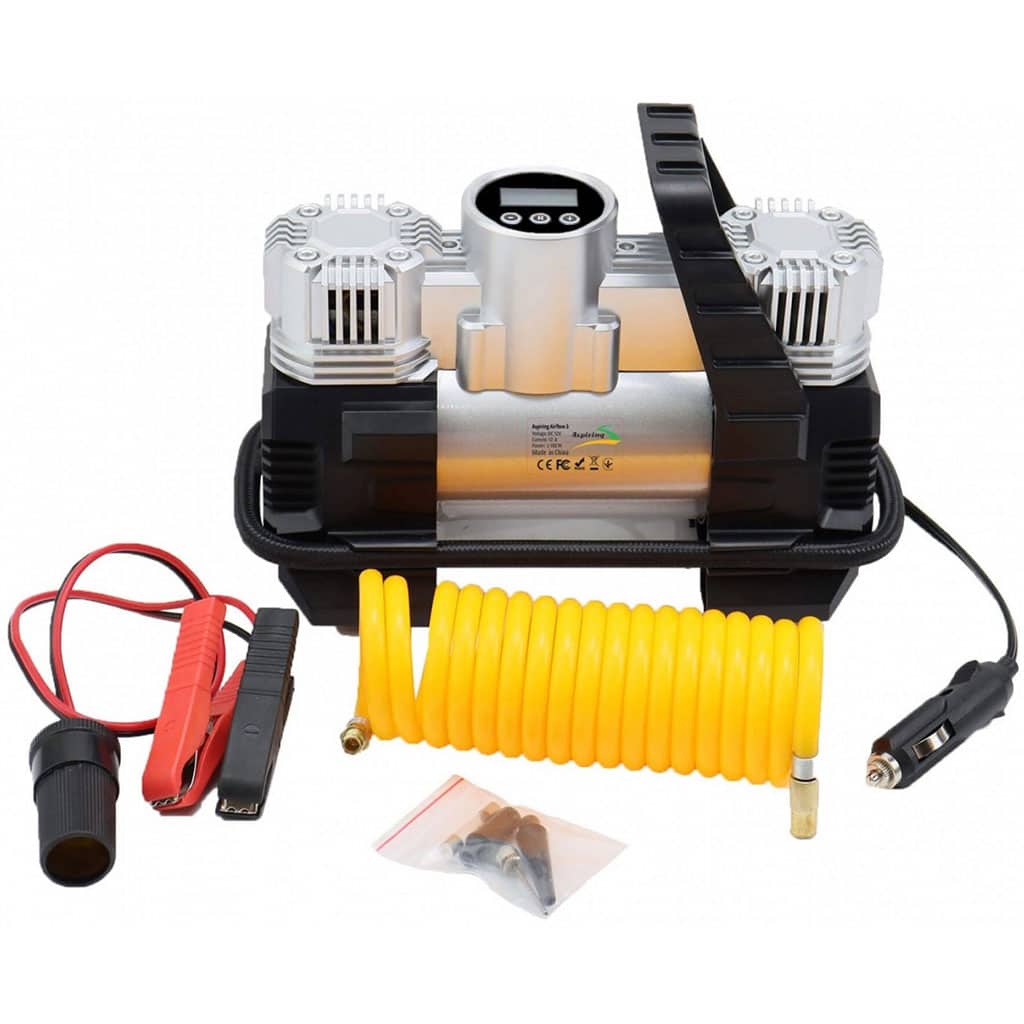 Compresseur de voiture à double piston écran LCD 180W 150psi BE0171 – جهاز ضغط العجلات للسياراة - Accessoires Auto/Moto - صورة 2