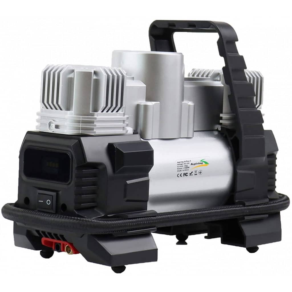 Compresseur de voiture à double piston écran LCD 180W 150psi BE0171 – جهاز ضغط العجلات للسياراة - Accessoires Auto/Moto - صورة 3