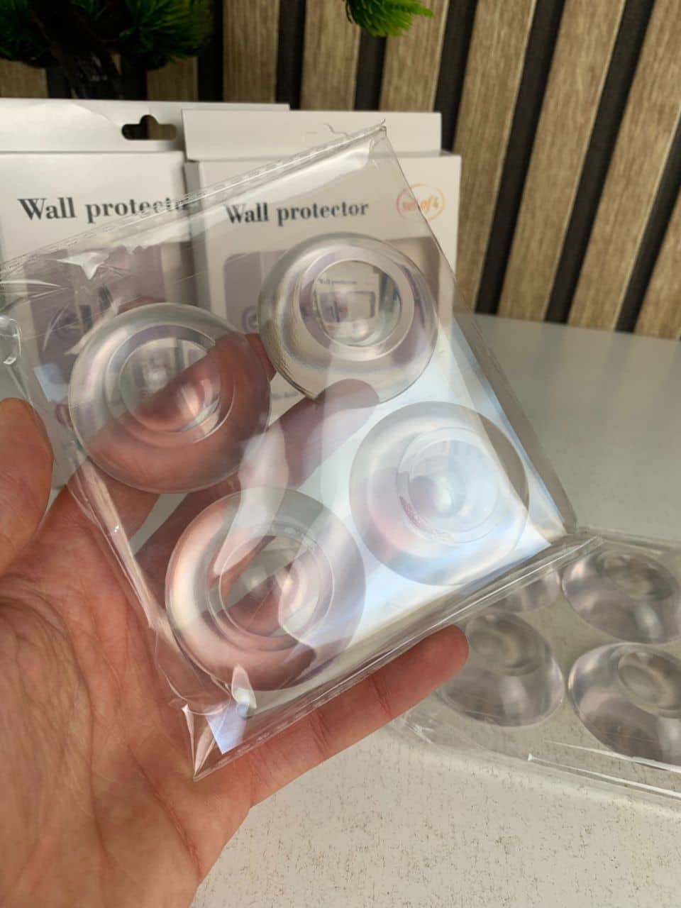 8 Pcs Protections de poignées de porte en silicone transparent – واقيات مقابض الأبواب من السيليكون الشفاف - Maison - صورة 4
