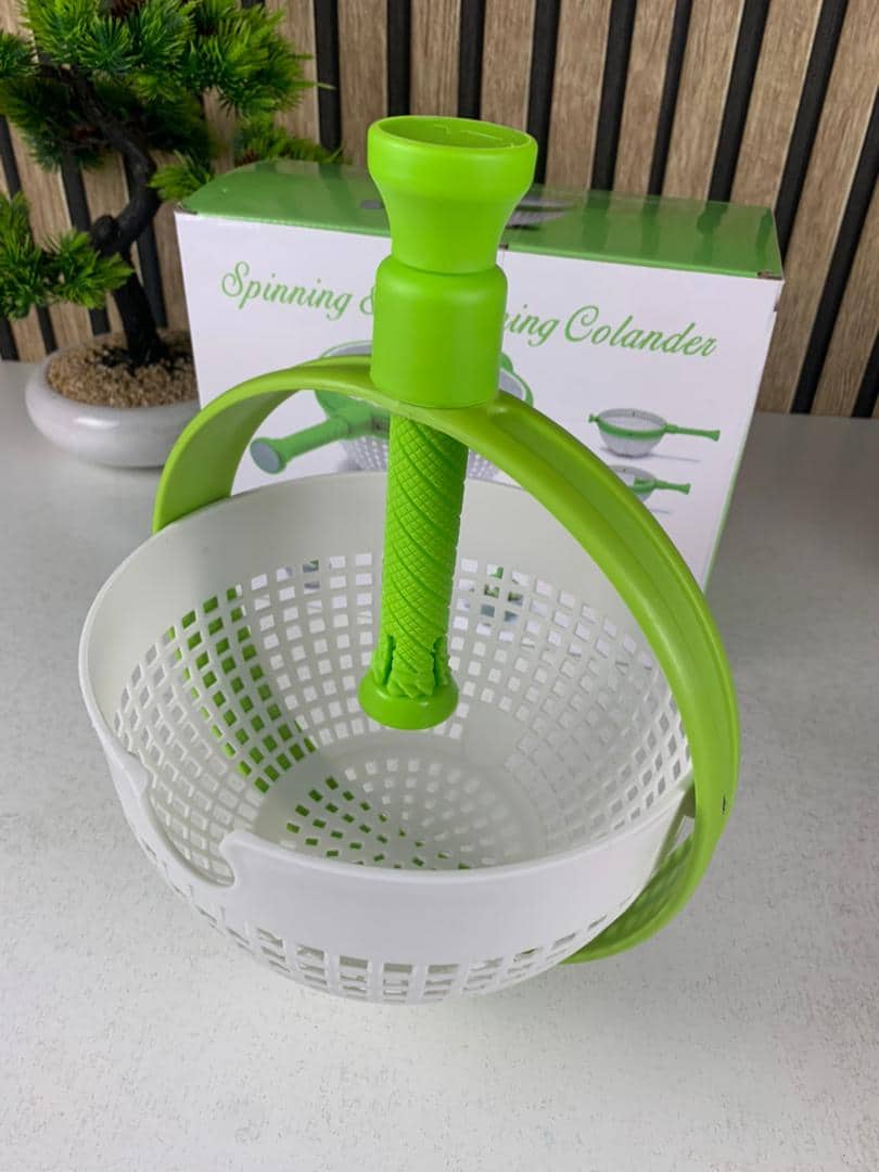 Panier D’égouttage Rotatif pour Fruits et Légumes Facile et Rapide – سلة غسل الخضار - Cuisine - صورة 9