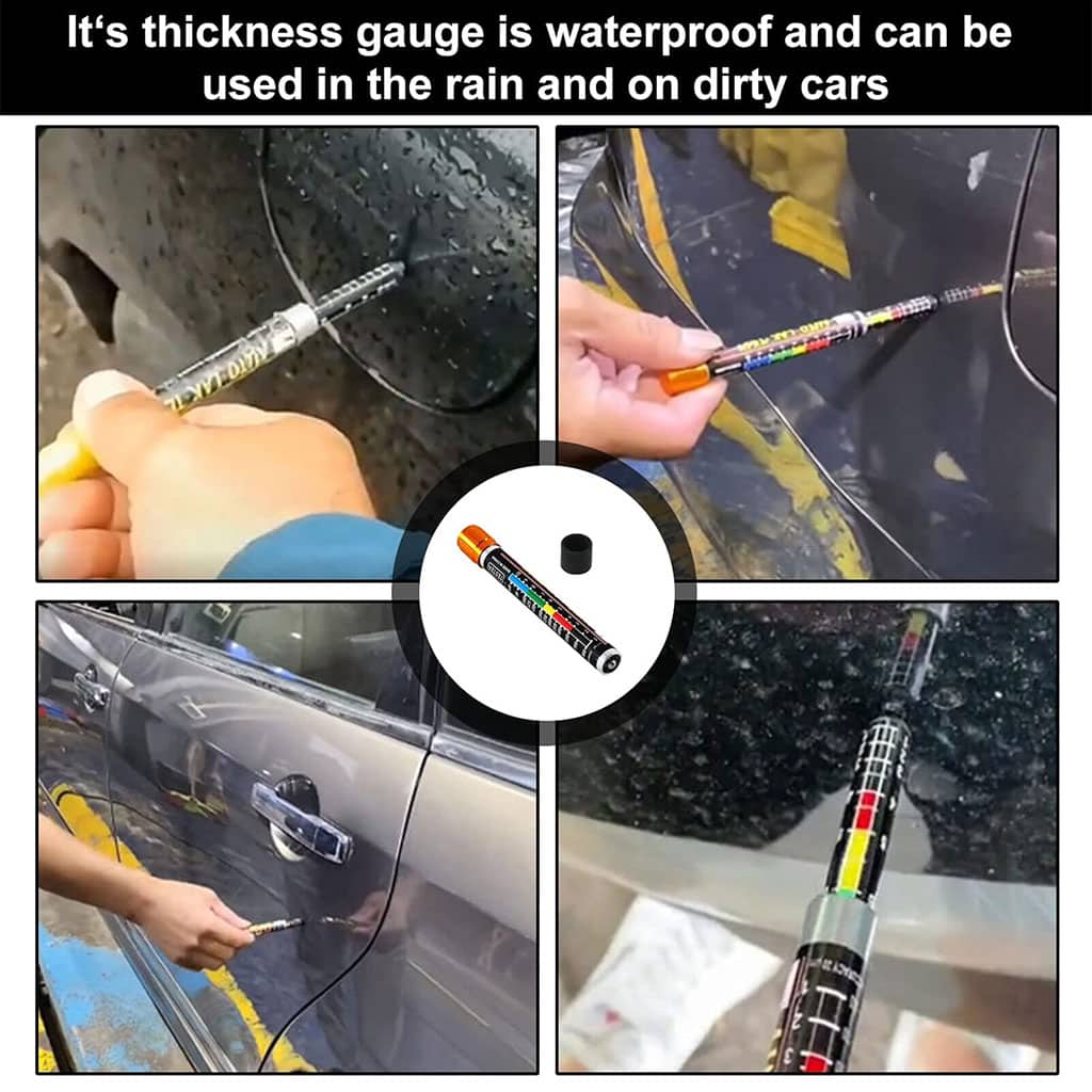 Testeur d’épaisseur de peinture avec échelle de pointe magnétique pour voitures - Accessoires Auto/Moto - صورة 3
