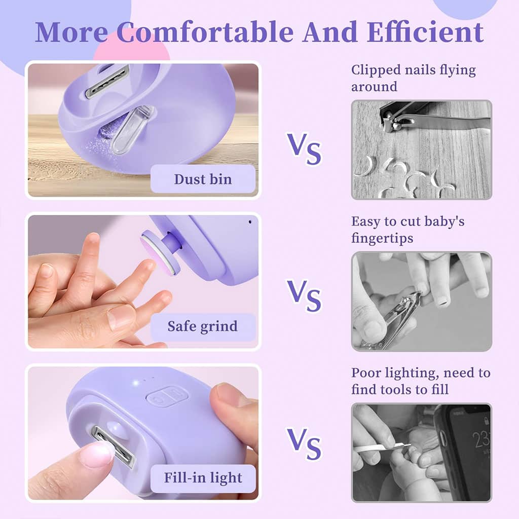 Coupe-ongles et lime à ongles électriques avec 9 têtes – جهاز قص الأظافر - Soins et Beauté - صورة 4
