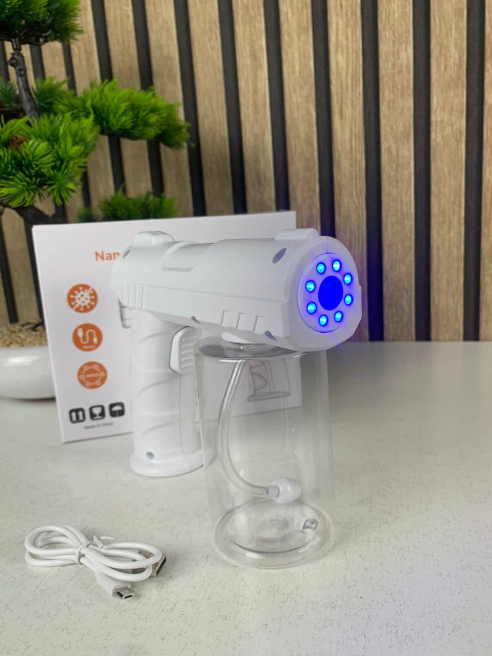 Pistolet pulvérisateur de désinfection sans fil 280 ml rechargeable par USB – جهاز تنظيف وتعقيم - Maison - صورة 8