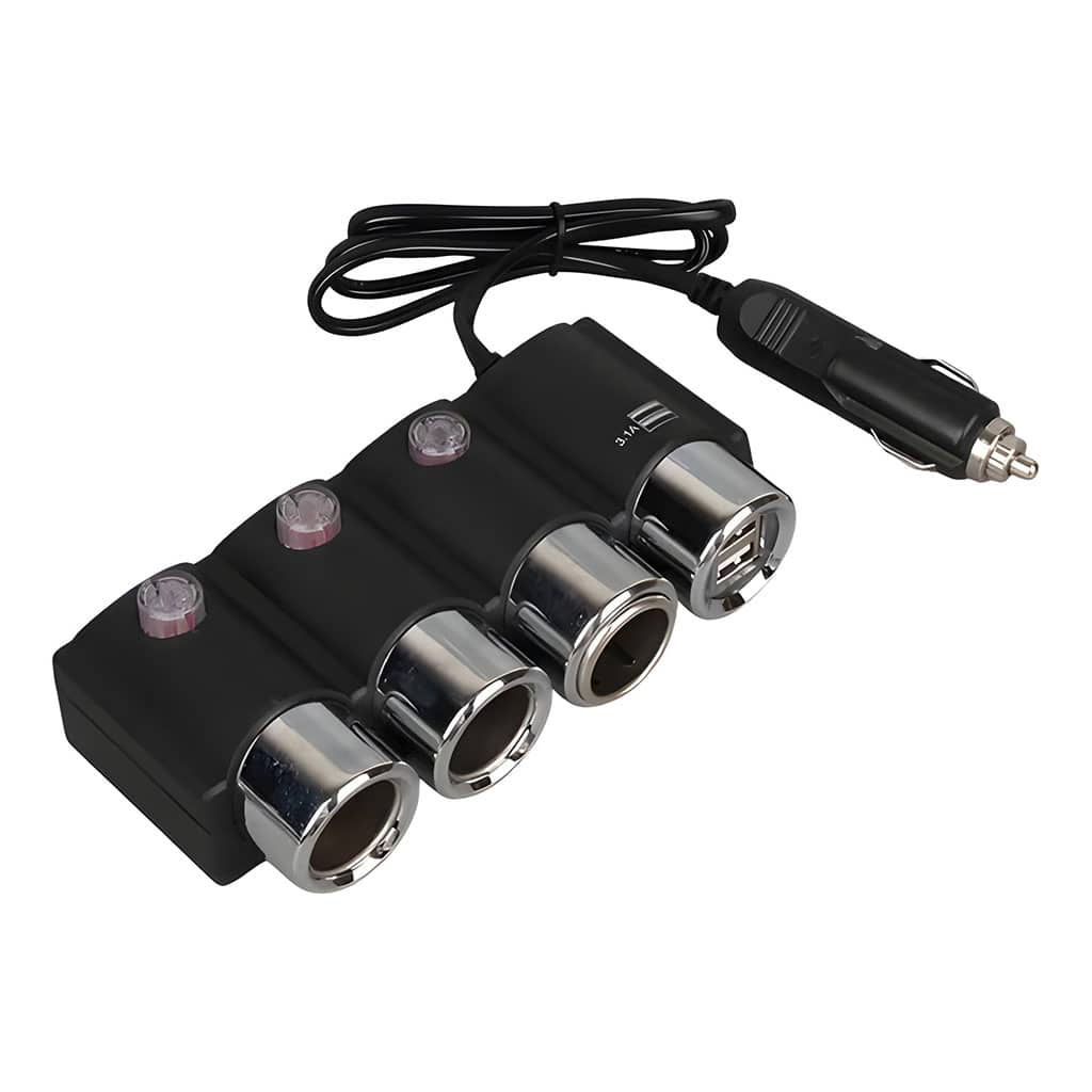 Olesson Extension allume cig-are OEM avec 2 ports charge rapide - Accessoires Auto/Moto - صورة 4