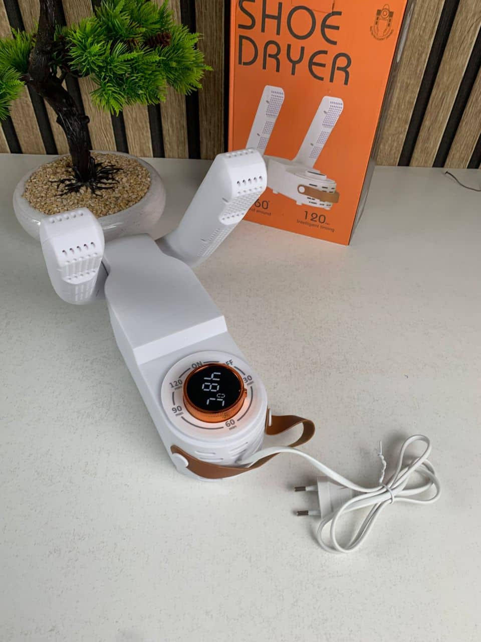 Sèche-chaussures électrique avec minuterie et grille de séchage réglable V2 – مجفف أحذية محمول - Maison - صورة 7