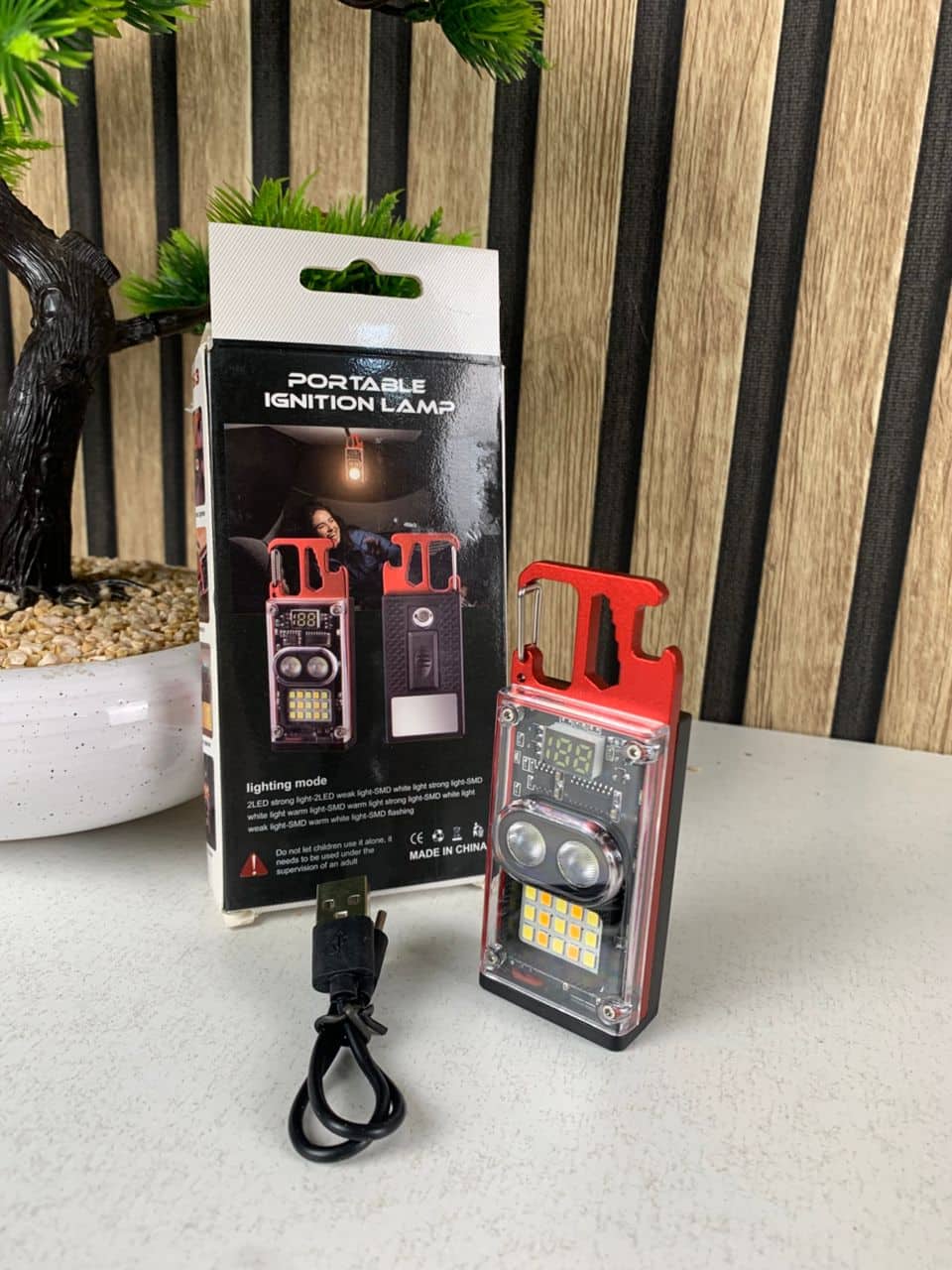 Lampe de poche COB 1000 lumens multifonction avec 6 modes d’éclairage – مصباح متعدد الوظائف - Camping et Randonnée - صورة 8