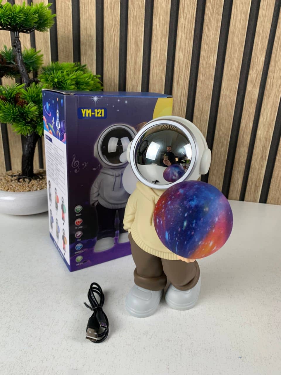 Enceinte bluetooth et lampe astronaute idéale pour la décoration de chambre YM-121 – مصباح ومكبر صوت بلوتوث - Électronique - صورة 7