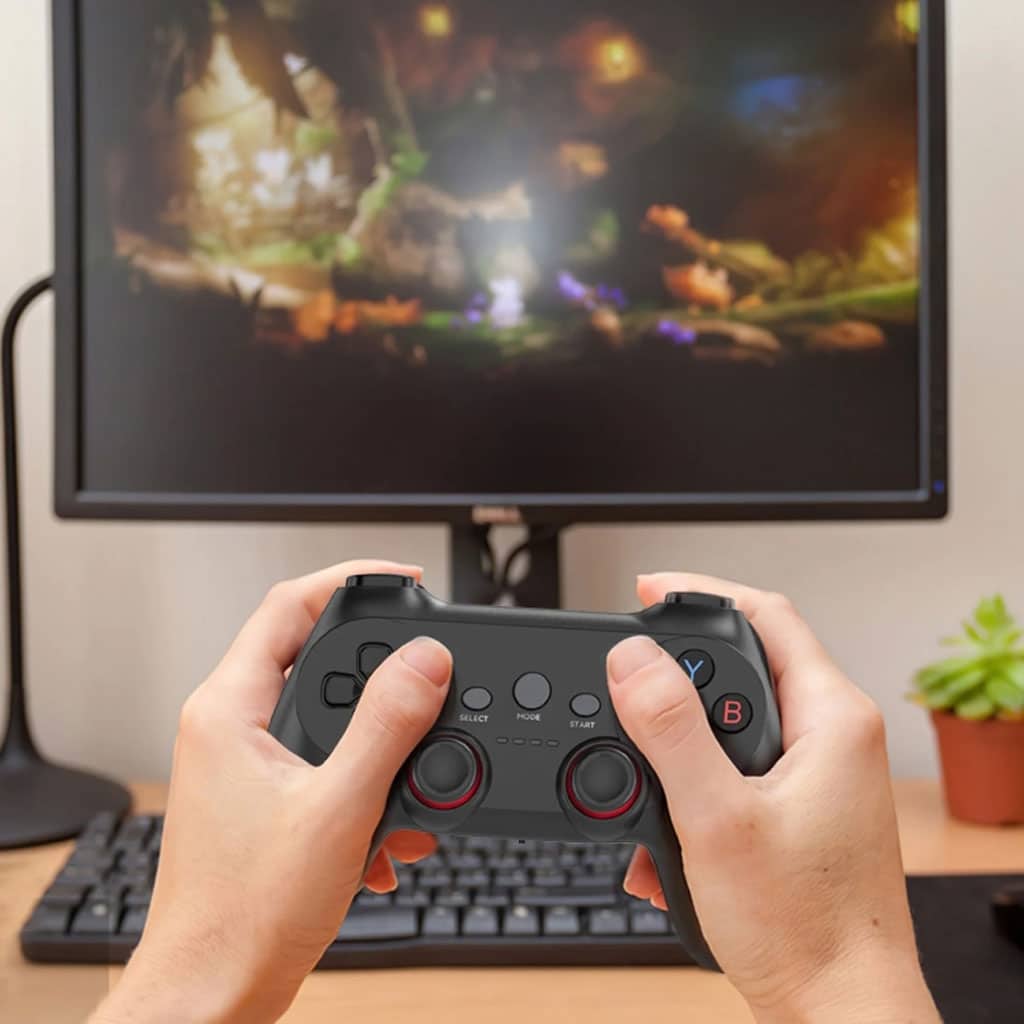 Manette de jeu sans fil Compatible avec Android TV , Steam, PC, TVBOX, PS3 CM019 – يد تحكم لاسلكية - Jouet & Gaming - صورة 5