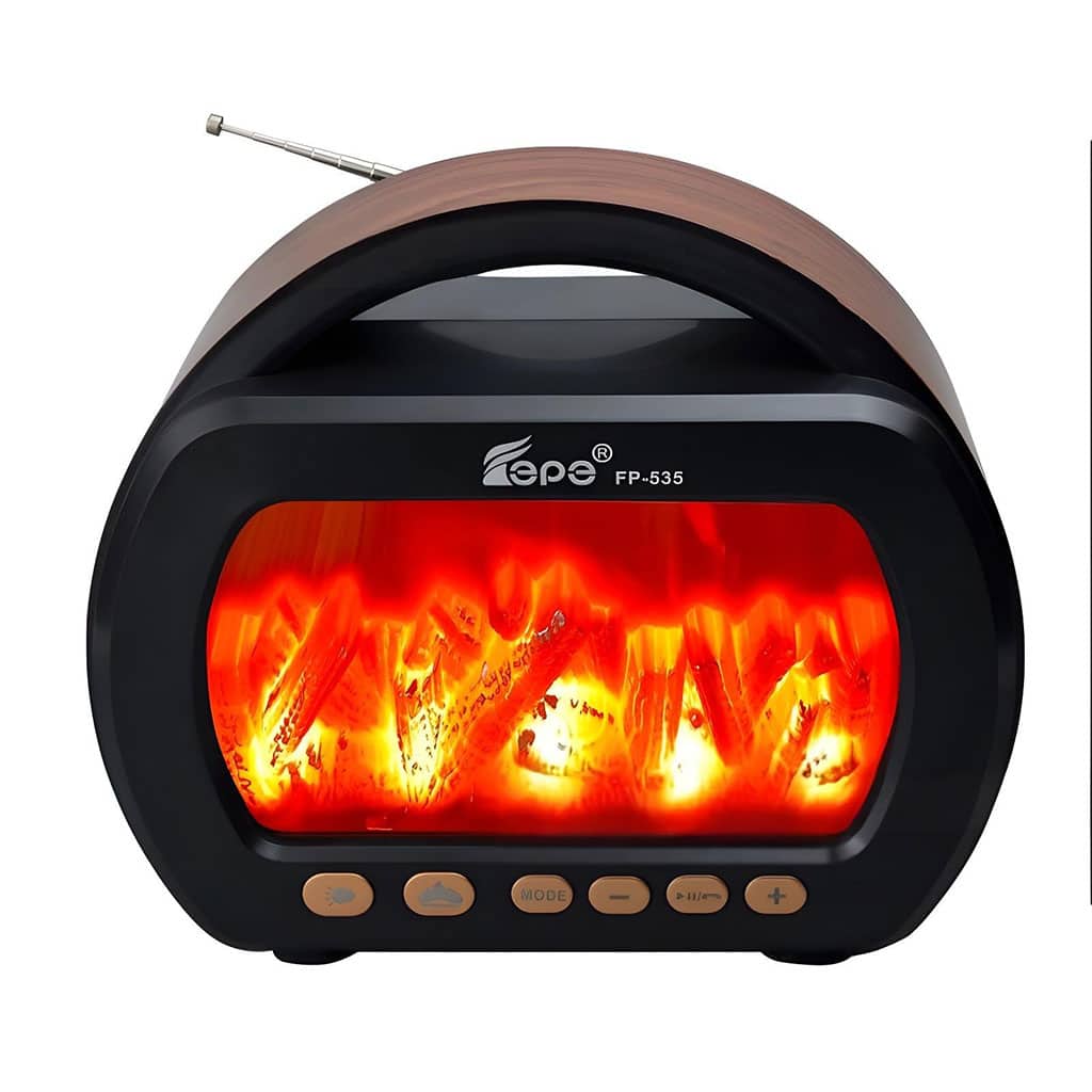 Haut Parleur Bluetooth sans fil Motif Flamme Style Rétro FP-535 – مكبر صوت بلوتوث - Décoration - صورة 4