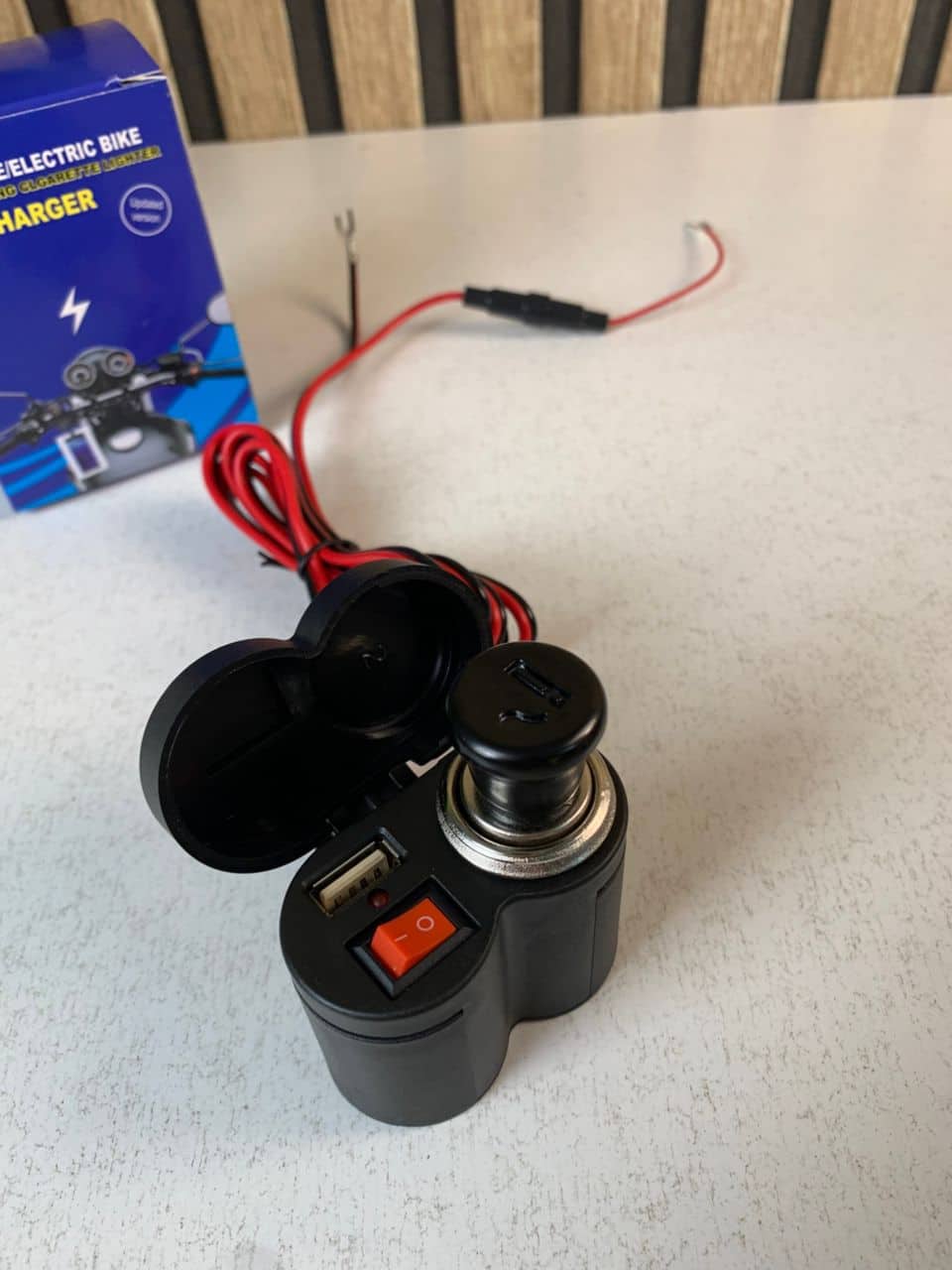 Chargeur USB 12 V pour guidon de moto avec prise allume-cig–are – مقبس طاقة لدرجات النارية - Accessoires Auto/Moto - صورة 9