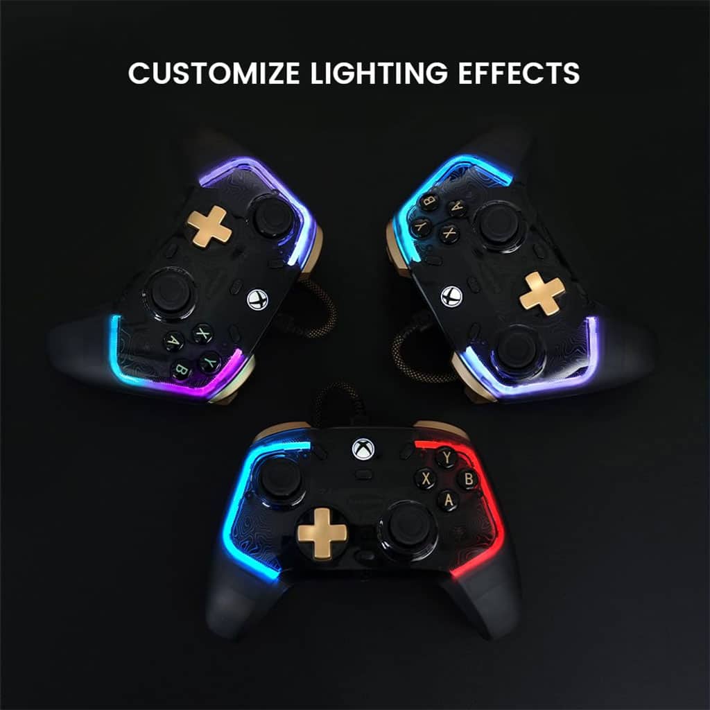Manette filaire GameSir Kaleid Flux éclairage RGB pour Xbox – يد تحكم لاسلكية أصلية - Jouet & Gaming - صورة 4