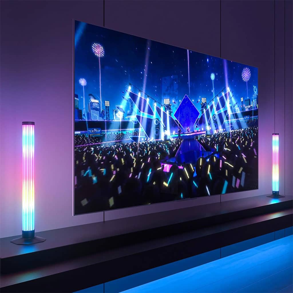 Lampes d’ambiance 2Pcs LED RVB Smart 360° avec plusieurs modes et synchronisation de la musique - Électronique - صورة 6