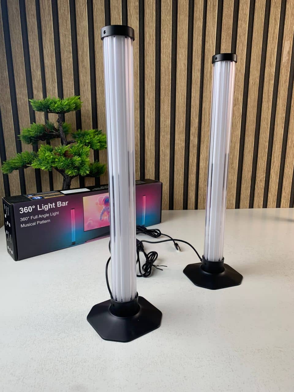 Lampes d’ambiance 2Pcs LED RVB Smart 360° avec plusieurs modes et synchronisation de la musique - Électronique - صورة 8
