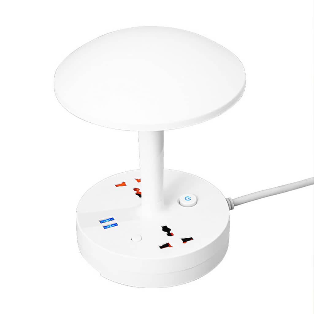 Multiprise et lampe de bureau 2500W avec USB Ports à intensité variable 3 couleurs - Électronique - صورة 3