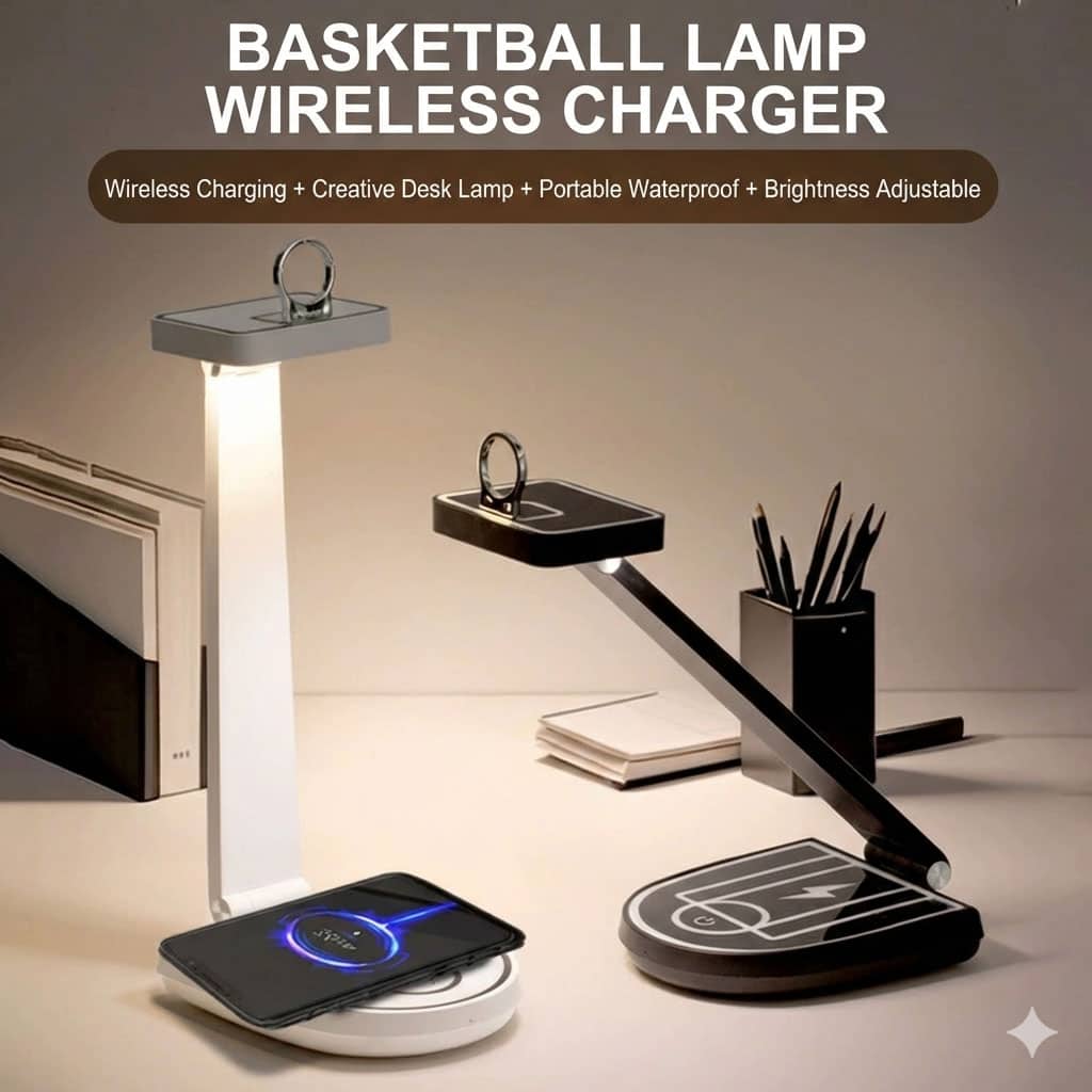 Lampe de bureau et chargeur de téléphone portable sans fil 15 W – مصباح مكتب وشاحن لاسلكي - Électronique - صورة 4