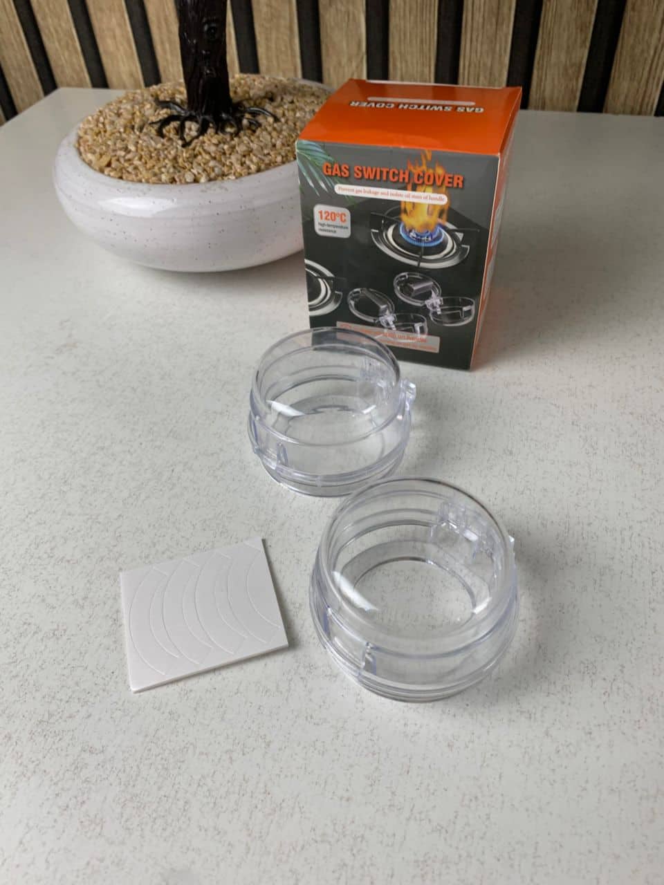Pack de 4Pcs protections transparentes universelles pour boutons de cuisinière à gaz – طقم أغطية أزرار موقد الطبخ - Cuisine - صورة 8