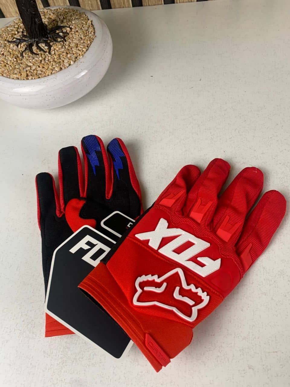 Gants Fox Racing pour motocross, tactiles – قفازات فوكس ريسينغ للدراجات النارية - Accessoires Auto/Moto - صورة 6