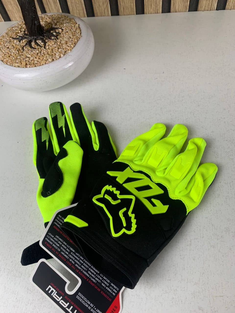 Gants Fox Racing pour motocross, tactiles – قفازات فوكس ريسينغ للدراجات النارية - Accessoires Auto/Moto - صورة 9