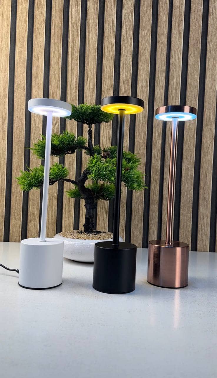 Lampe de table LED tactile rechargeable 3 couleurs design classique - مصباح ديكور بعدة درجات ضوئية - Décoration - صورة 10