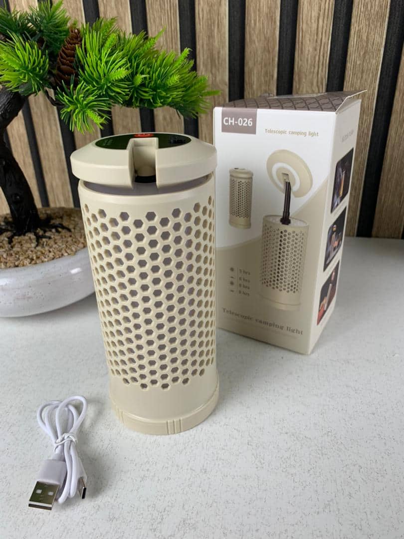Lampe de camping design en nid d’abeille avec 3 couleurs variable rechargeable - Camping et Randonnée - صورة 9