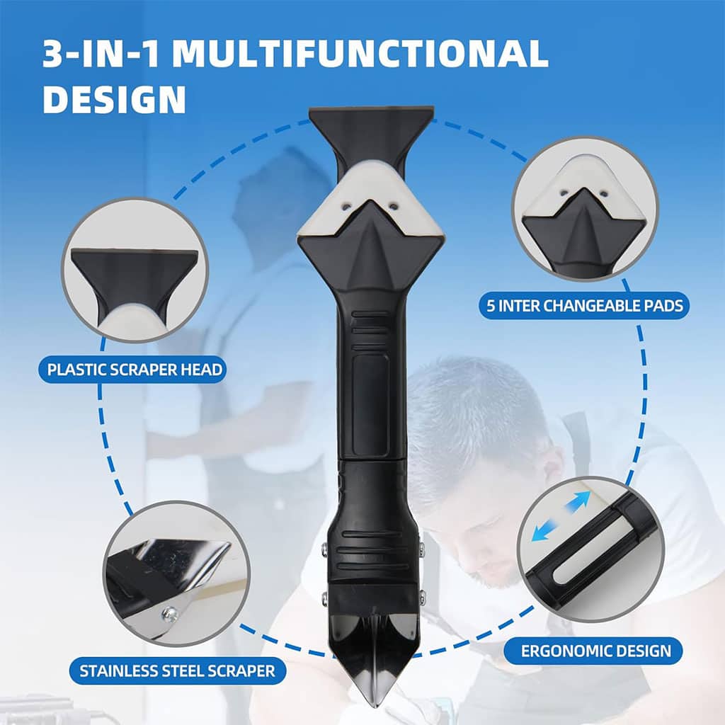 Lisseur Joint Silicone Outil 5 en 1 pour Tous Types de Joints - Outillage et Bricolage - صورة 4