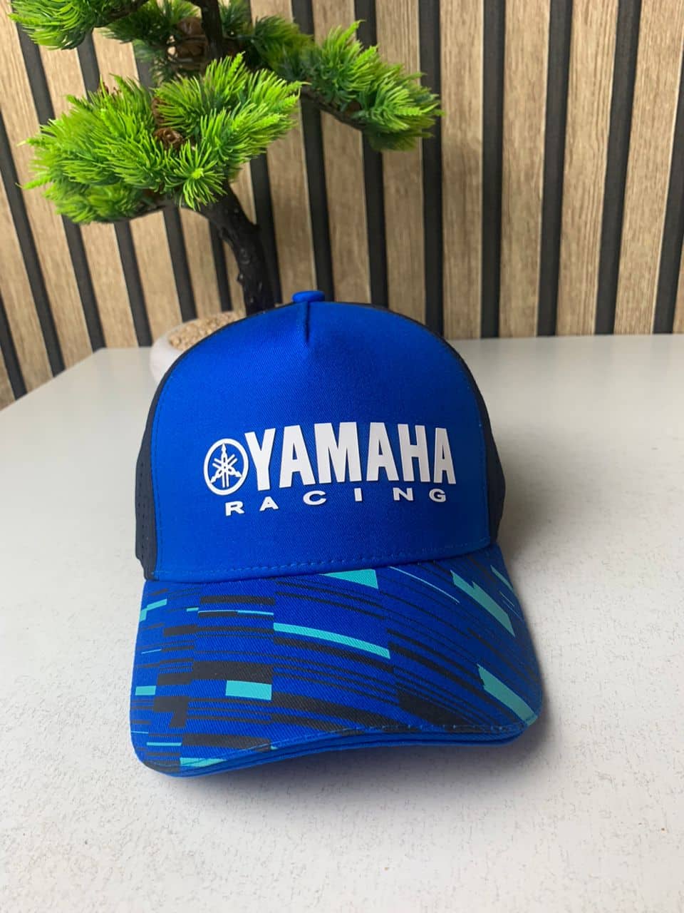Casquette Yamaha Racing Bleu et Noire avec Filet Respirant Unisexe – قبعة رياضية جودة عالية - Accessoires - صورة 8