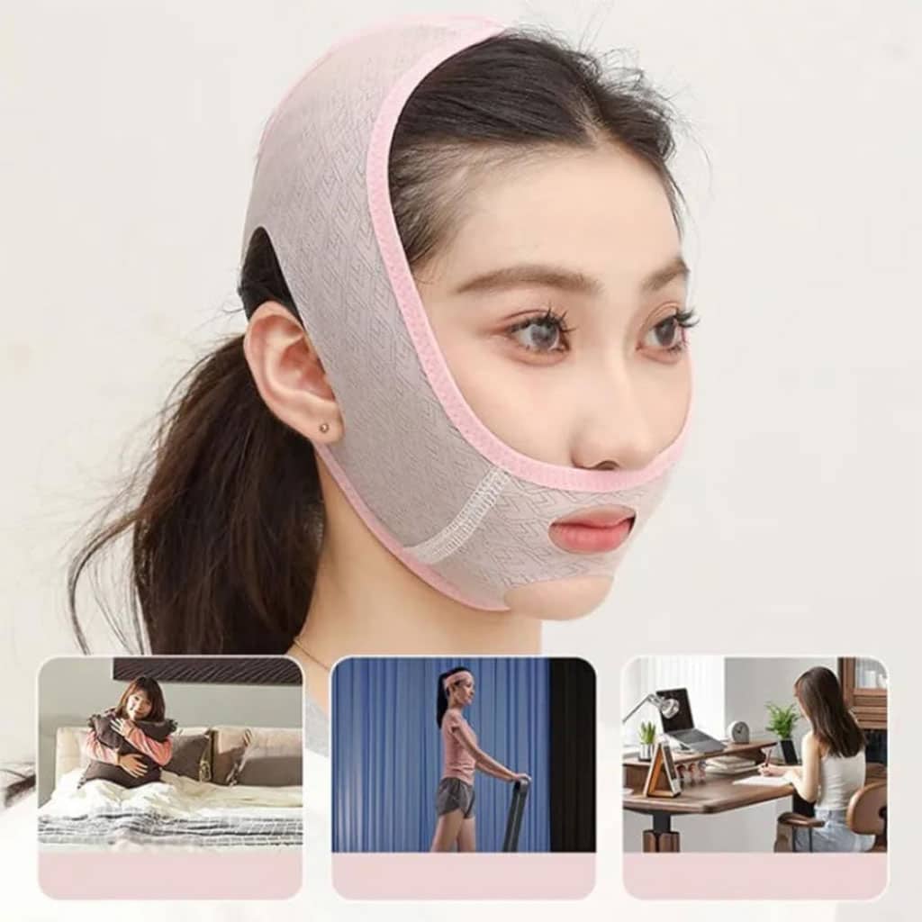 Masque pour visage V Face avec ceinture liftante A929 – قناع شد الوجه للنساء - Soins et Beauté - صورة 6