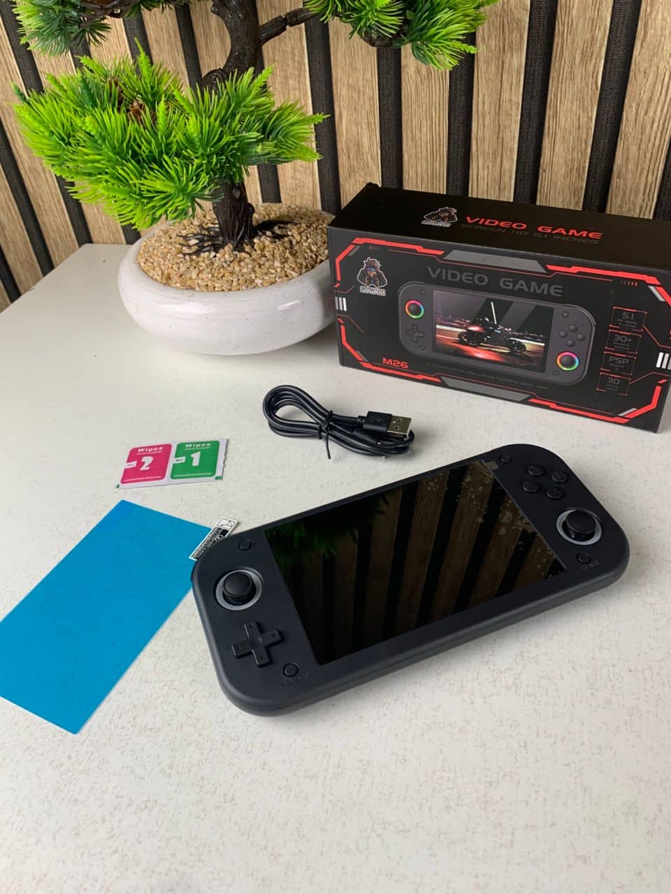 Console de jeu portable rétro M26 plus de 20 000 jeux 25 émulateurs 64GB – جهاز ألعاب محمول - Jouet & Gaming - صورة 9