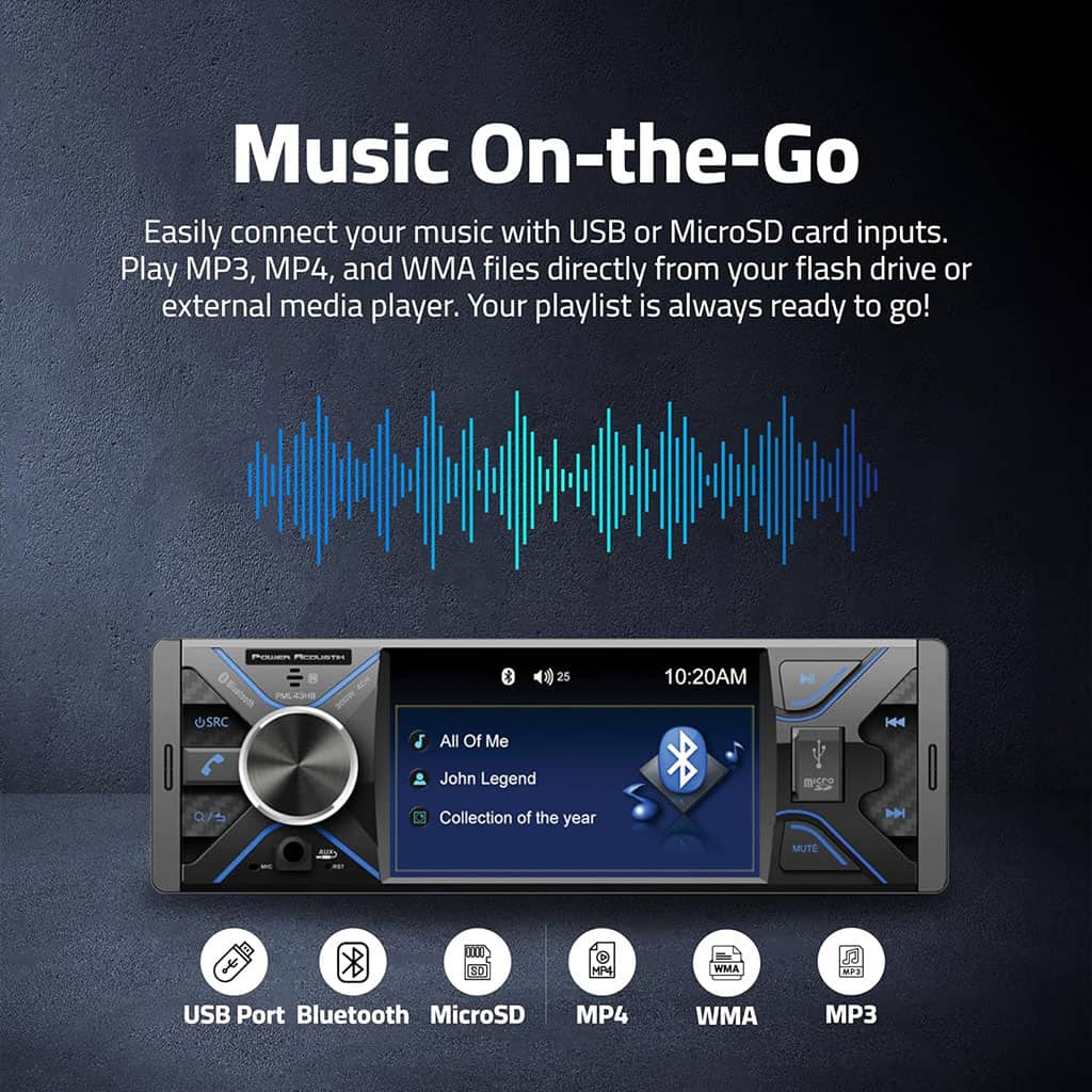 Poste Radio Multimedia Bluetooth USB/MicroSD/Aux G-9703 – جهاز راديو مع منفذ تشغيل الكاميرا - Accessoires Auto/Moto - صورة 2