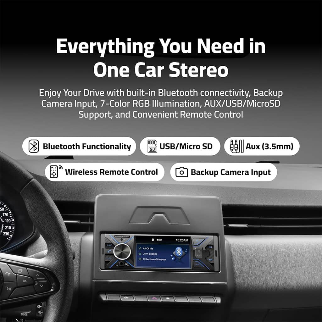 Poste Radio Multimedia Bluetooth USB/MicroSD/Aux G-9703 – جهاز راديو مع منفذ تشغيل الكاميرا - Accessoires Auto/Moto - صورة 4