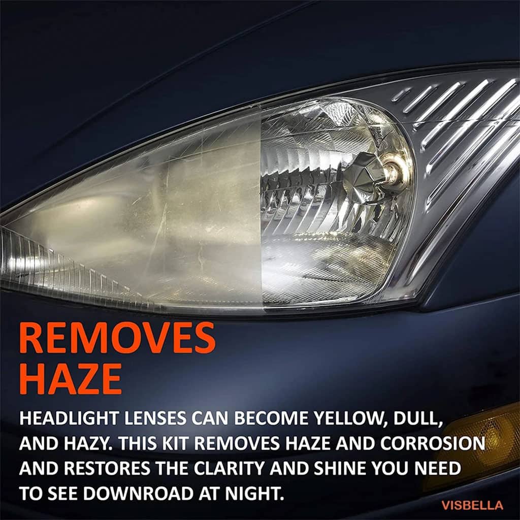 Kit Rénovation Phare Voiture pour Les Rayures De Jaunissement - طقم تنظيف أضواء السيارة - Accessoires Auto/Moto - صورة 3