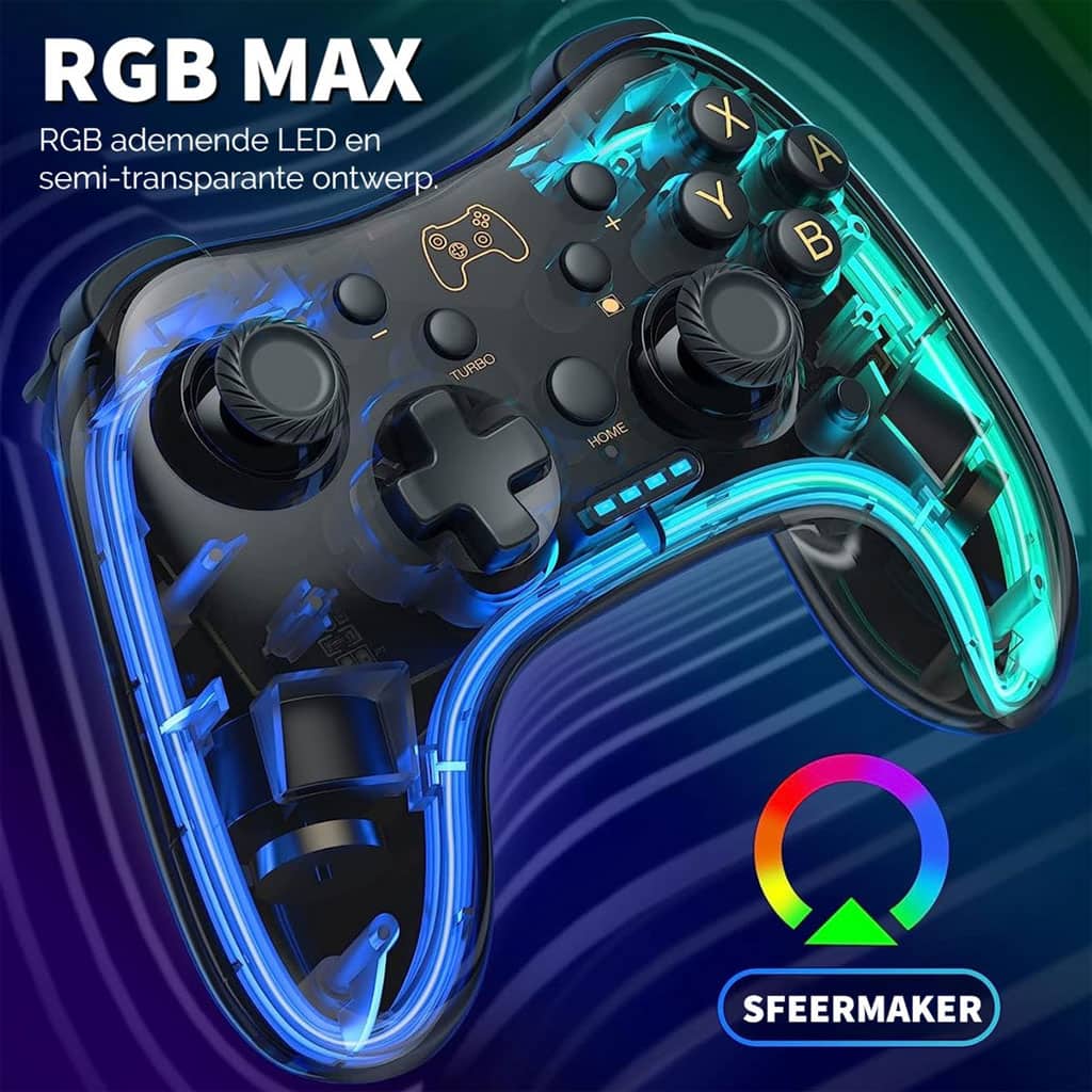 Manette de Jeu Filaire avec Éclairage Néon RGB PG-002W - Jouet & Gaming - صورة 2