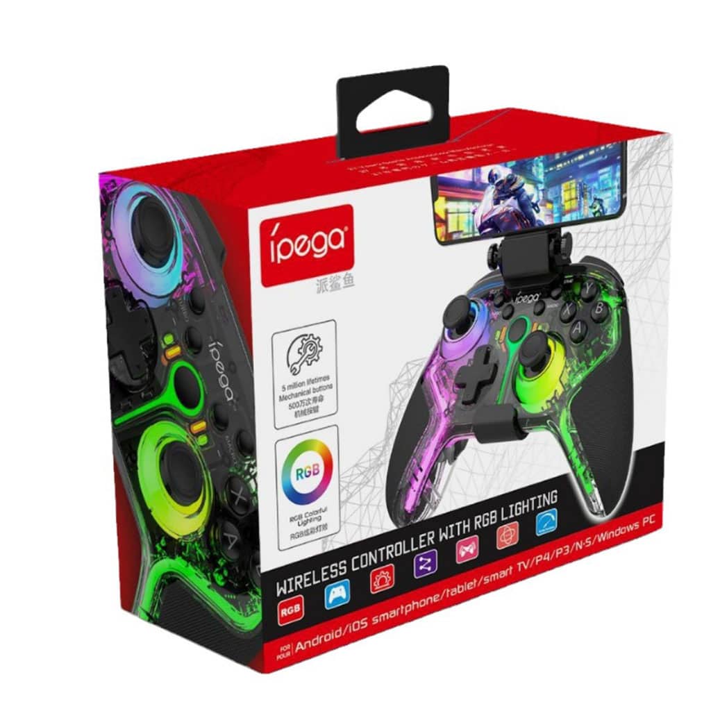 Manette de jeu sans fil IPEGA PG-9666TH avec poignets lumineux RGB - يد تحكم لاسلكية - Jouet & Gaming - صورة 6