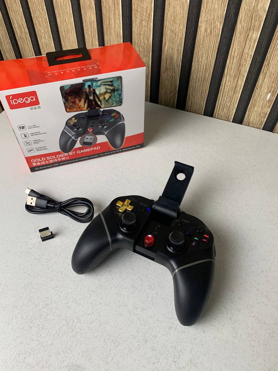 Manette de jeu sans fil IPEGA PG-9218 Gold Soldier BT Gamepad - يد تحكم لاسلكية - Jouet & Gaming - صورة 8