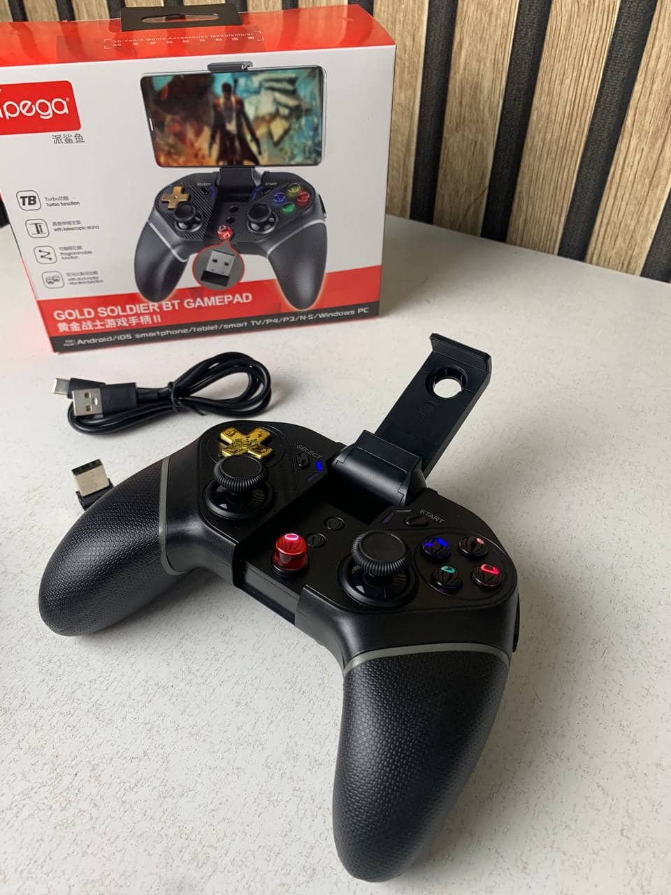 Manette de jeu sans fil IPEGA PG-9218 Gold Soldier BT Gamepad - يد تحكم لاسلكية - Jouet & Gaming - صورة 10