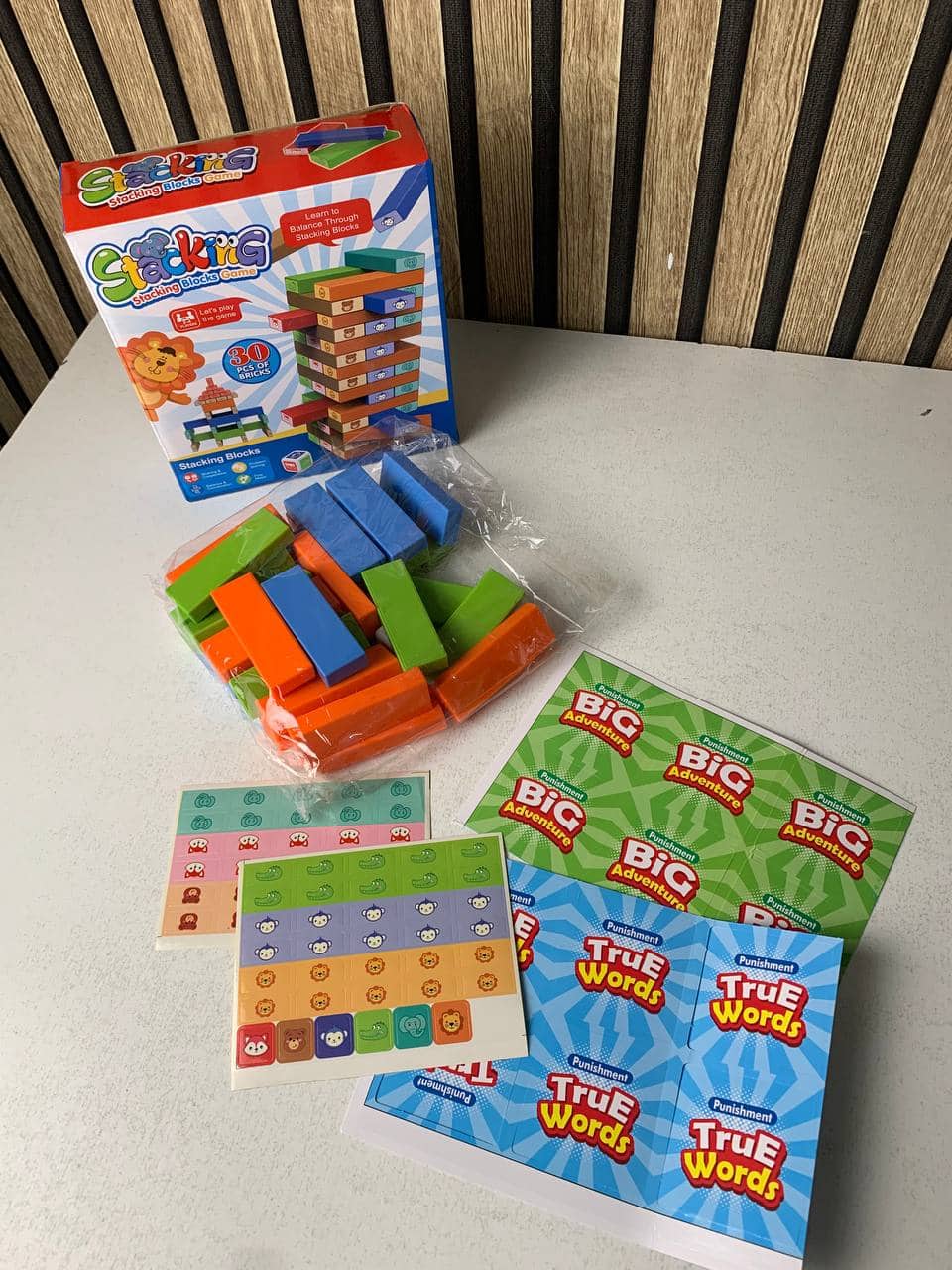 Jeu de blocs de construction colorés à faire tomber 30pcs - لعبة هدم الأبراج - Jouet & Gaming - صورة 9