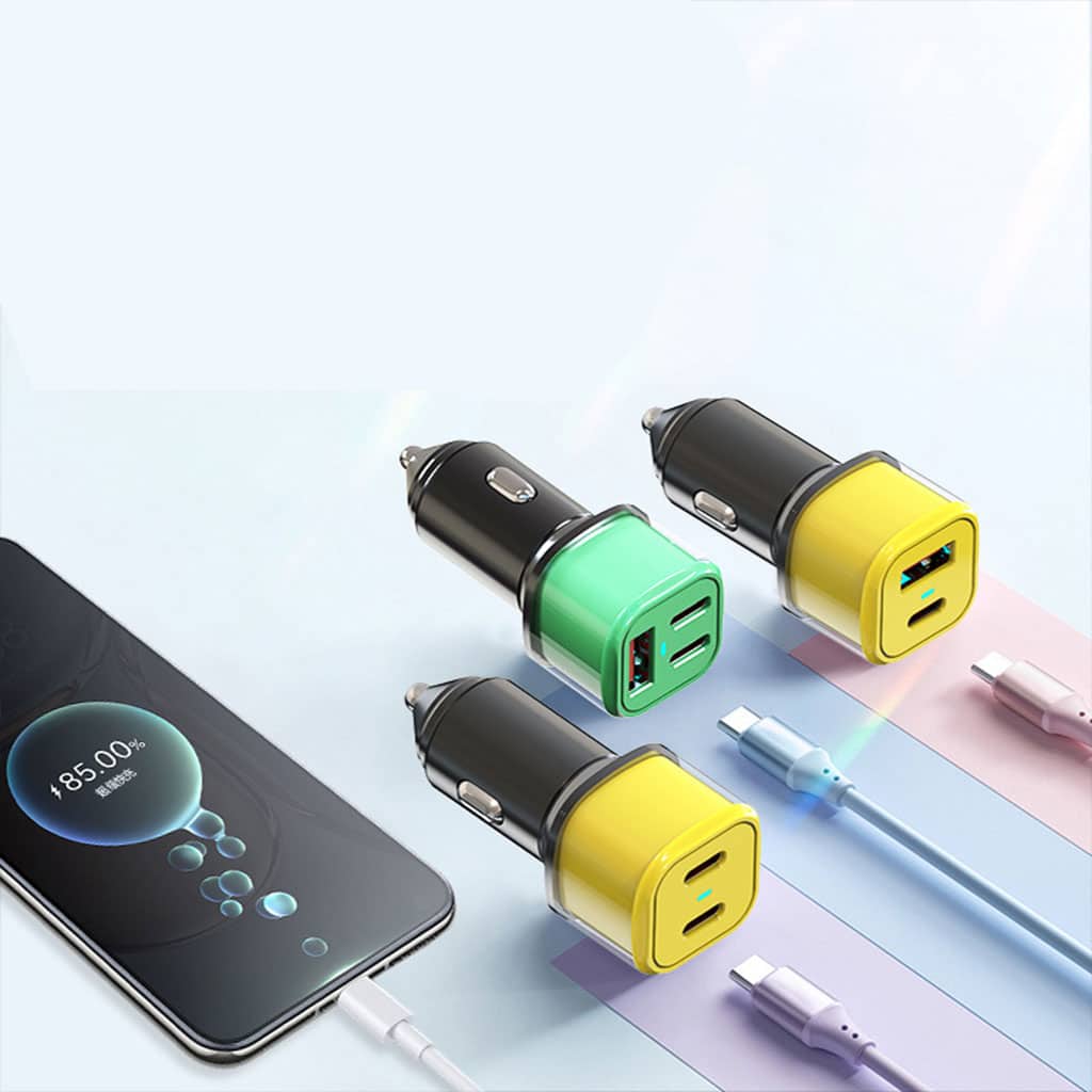 Chargeur Voiture 3en1 Fast Charge 45W - شاحن سيارة سريع - Électronique - صورة 2