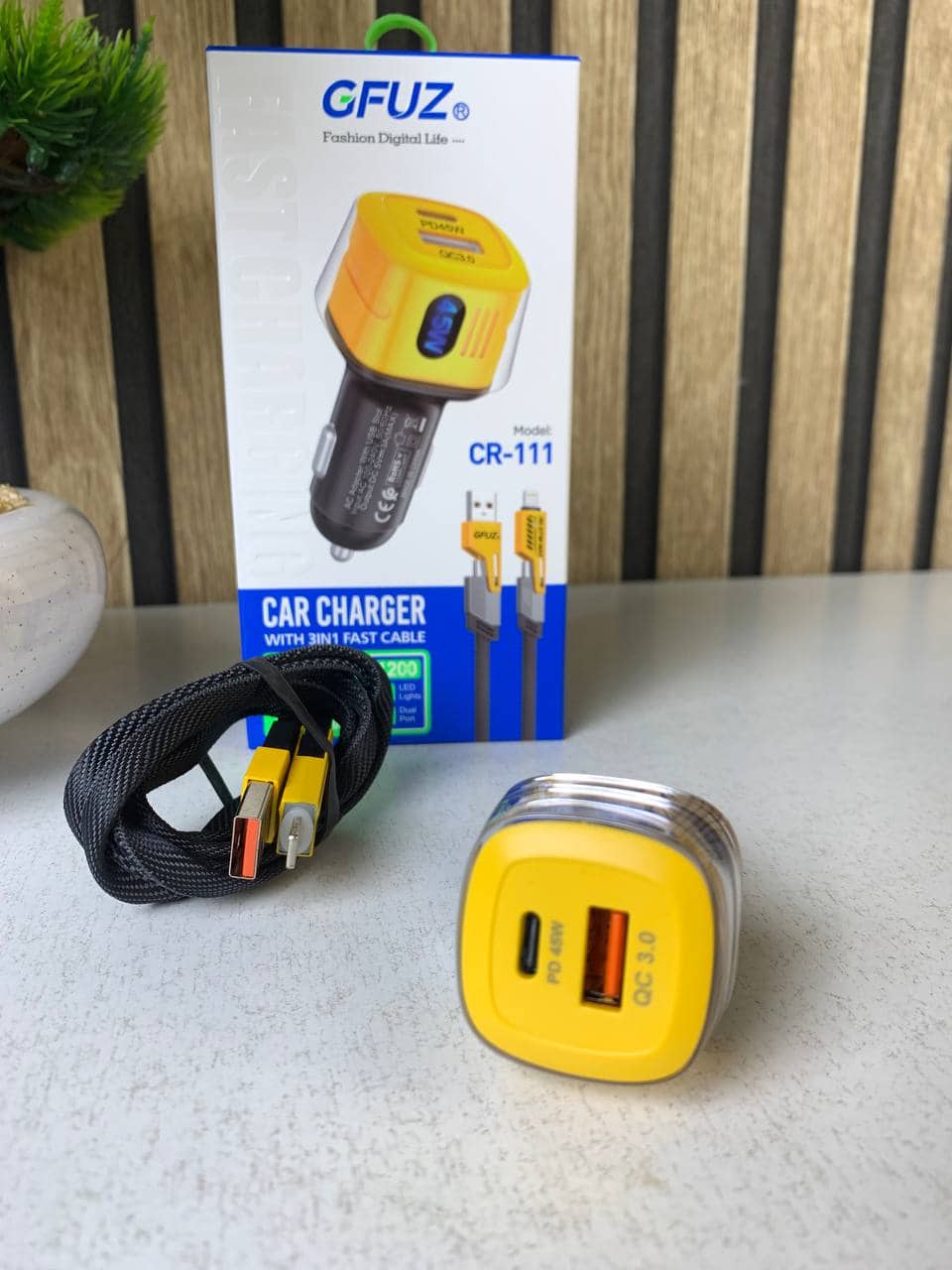 Chargeur Voiture 3en1 Fast Charge 45W - شاحن سيارة سريع - Électronique - صورة 10
