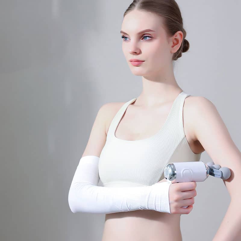 Pistolet de massage pour soulager la douleur 6 vitesses 4 têtes LM-810T - جهاز تدليك بعدة رِؤوس - Électronique - صورة 3