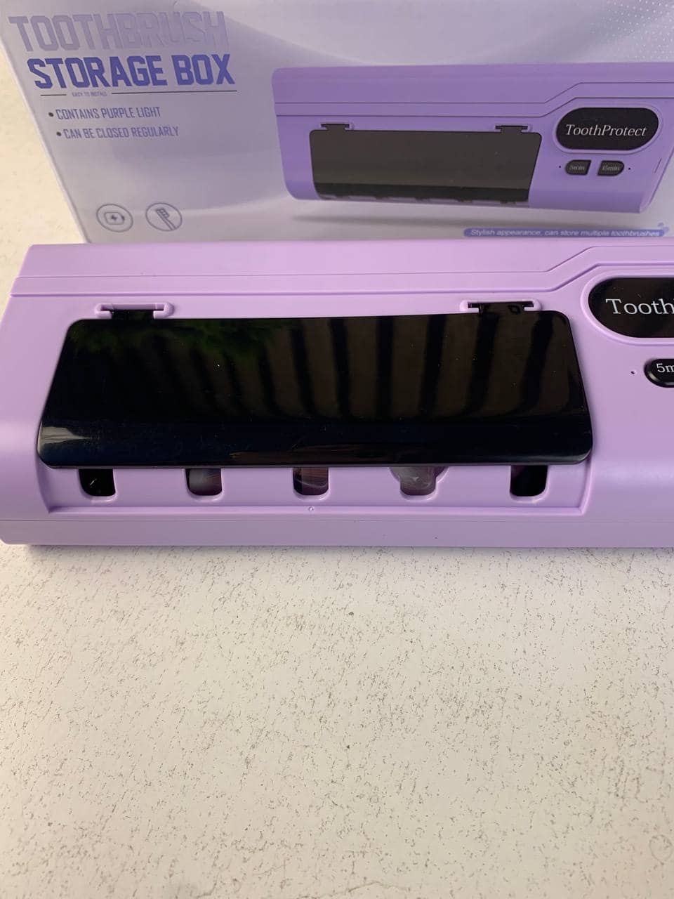 Désinfectant et support de brosse à dents intelligent rechargeable 5 emplacements - حامل فرش الأسنان - Maison - صورة 9