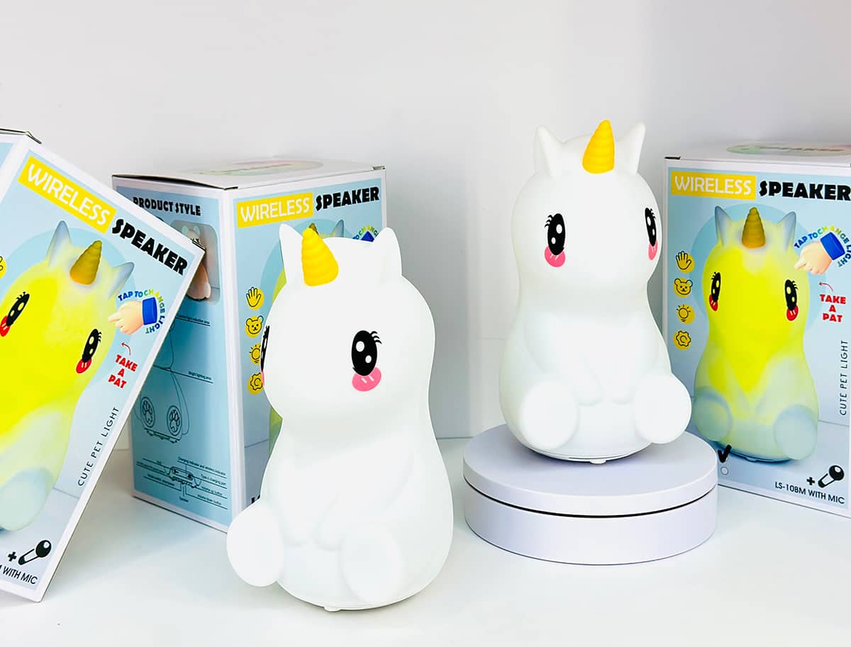 Haut-parleur sans fil de dessin animé licorne avec microphone karaoké LS-10BM - مكبر صوت مع ميكروفون لاسلكي مدمج - Jouet & Gaming - صورة 2