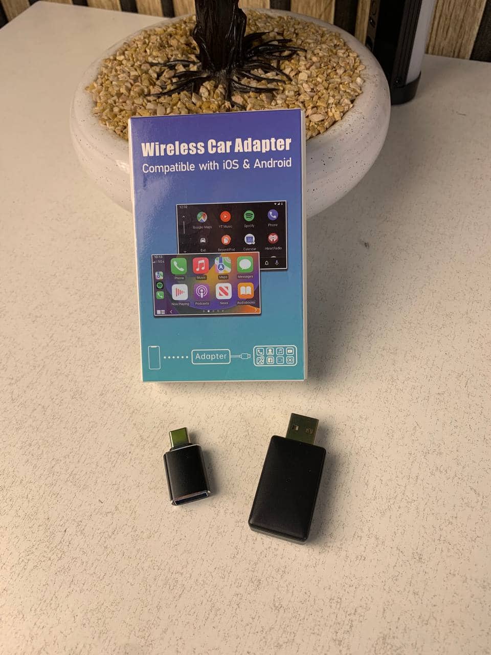 Adaptateur sans fil Android pour voiture Carplay et Android Auto - محول "كاربلاي" اللاسلكي 2 في 1 - Accessoires Auto/Moto - صورة 12