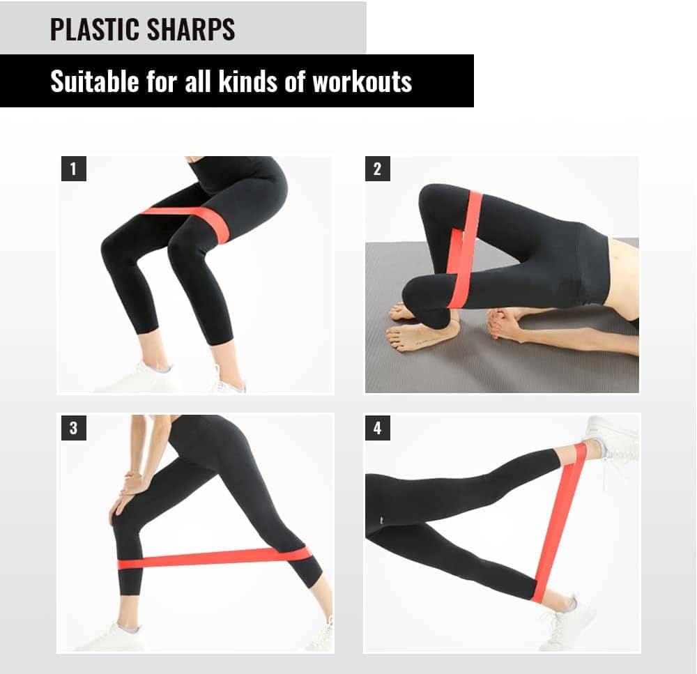 Ensemble de bandes de résistance Elastiques 5Pcs pour exercices de sport - طقم أحزمة المقاومة للرياضيين - Sport - صورة 6