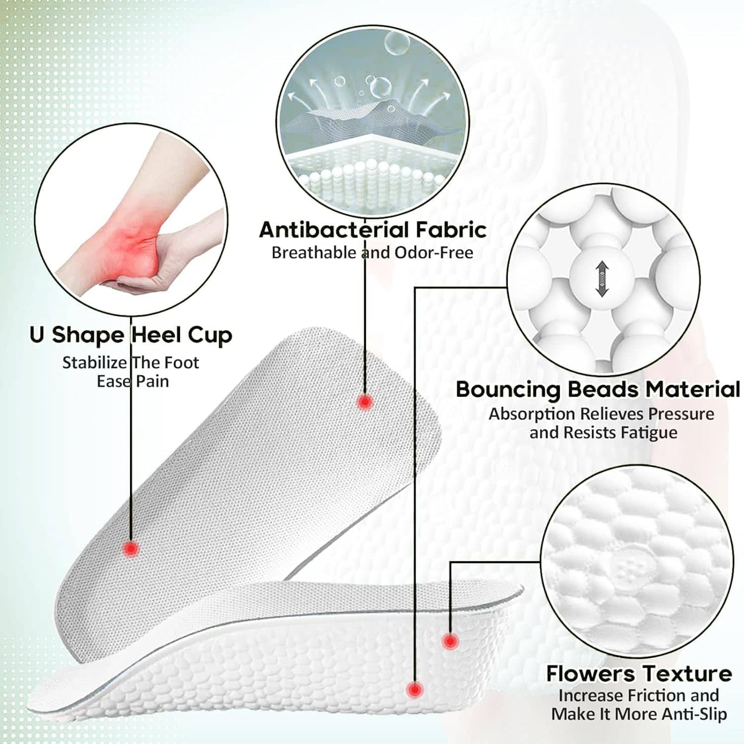 Semelles de chaussures orthopédiques pour augmenter la hauteur 3.5cm - نعل زيادة الطول وتصحيح القوام - Soins et Beauté - صورة 8