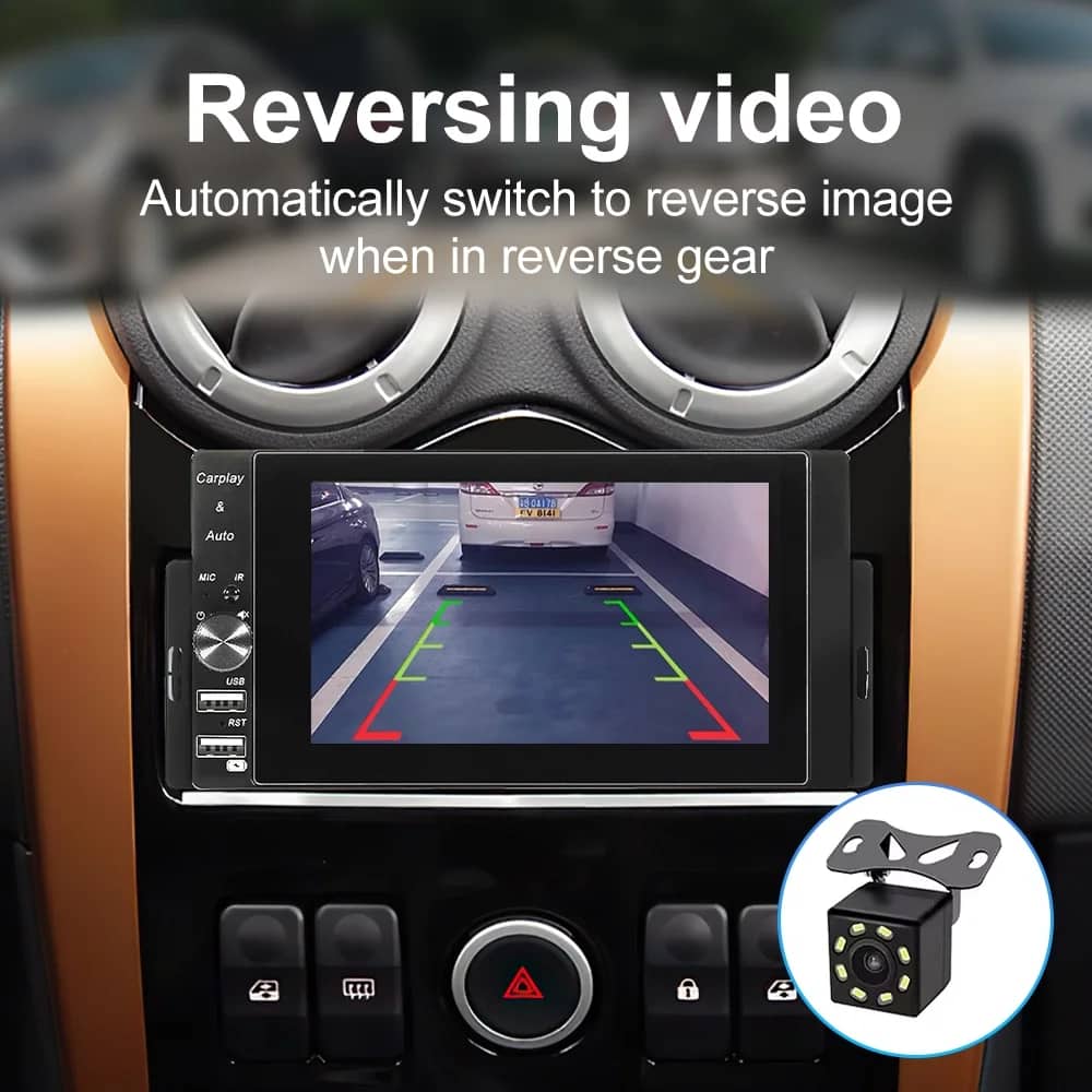 Autoradio 1 DIN MP5 Player Carplay et Android Auto Full HD - مشغل راديو للسيارة - Accessoires Auto/Moto - صورة 2