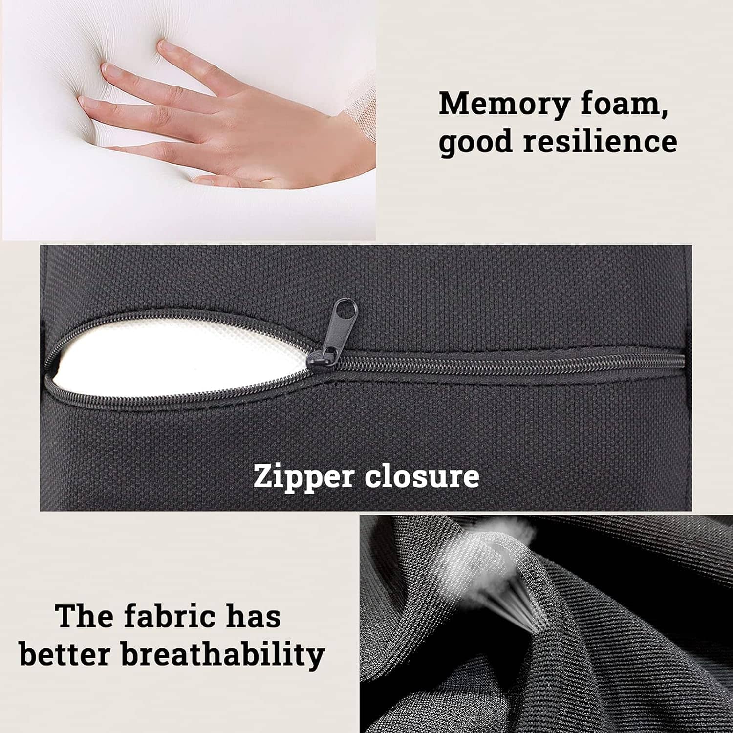 Oreiller cervical d'appui-tête de voiture en mousse à mémoire de forme - وسادة عنق في السيارة - Accessoires Auto/Moto - صورة 4