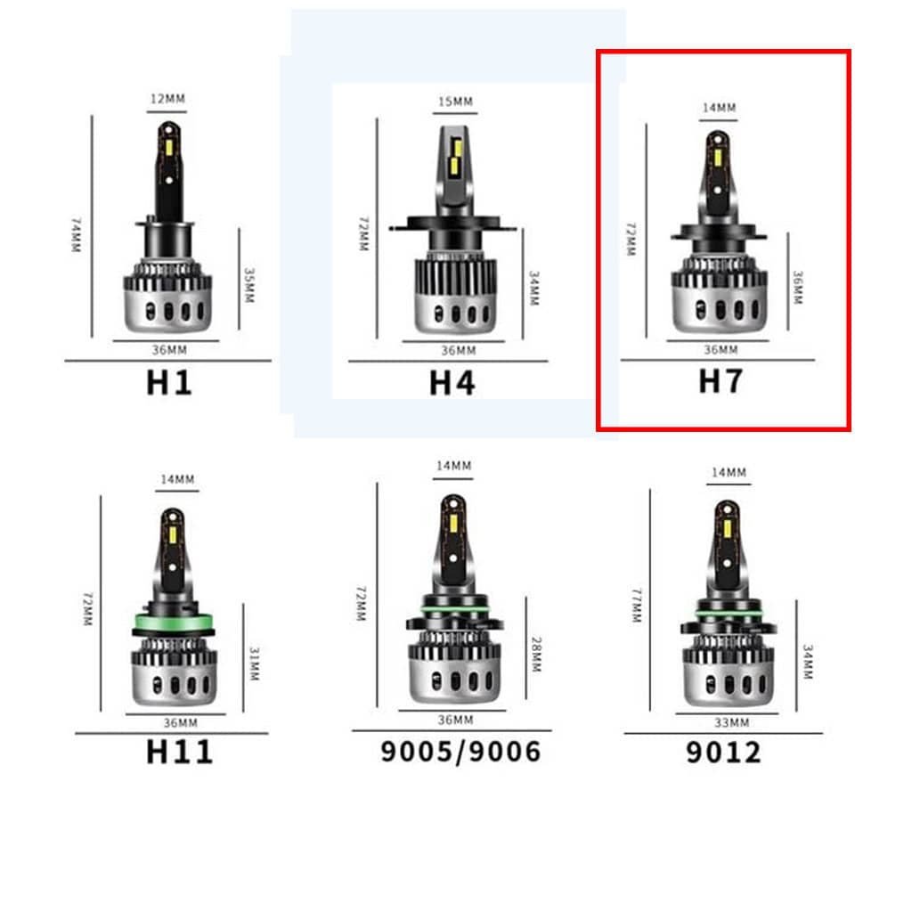 Kit Lampe de phare H7 F10 Super LED 6500K - مصابيح إضاءة أمامية للسيارات - Accessoires Auto/Moto - صورة 9