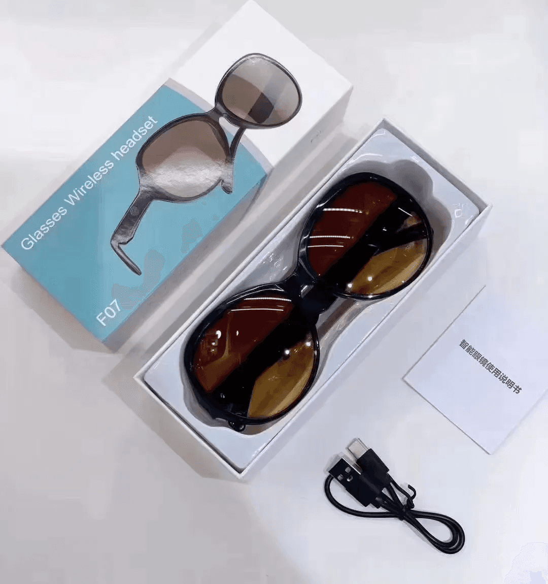 Lunettes de soleil intelligentes ecouteurs sans fil Bluetooth, appels mains libres - نظارات شمسية ذكيةو سماعات رأس لاسلكية بتقنية البلوتوث - Accessoires - صورة 3